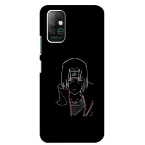 Чохли на тему: Ітачи Учіха для Infinix Note 8 (AlphaPrint) (силует Ітачі)