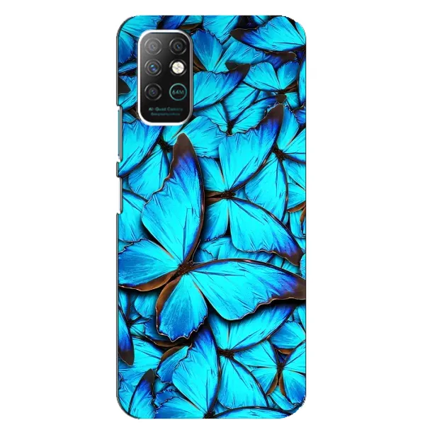 Чохол з принтом «Сині метелики» для Infinix Note 8 Чохол з принтом «Сині метелики» для Infinix Note 8