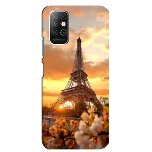 Чехол Эйфелева Башня для Infinix Note 8 - (AlphaPrint) (Солнечная башня)