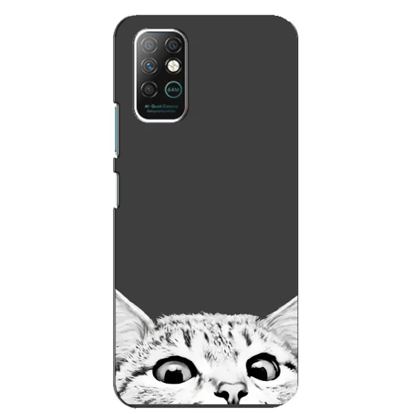 Чохол з принтом «Виглядає котик» для Infinix Note 8