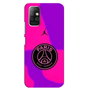 Чохли PSG для Infinix Note 8 (AlphaPrint) (яскравий ПСЖ)