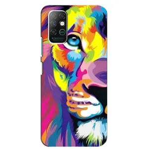 Чехол со Львом для Infinix Note 8 (VPrint) (Яркий Лев)