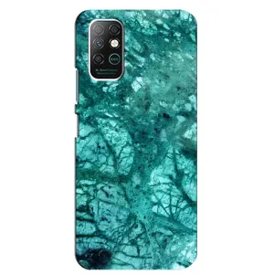 Мраморный чехол на Infinix Note 8 (VPrint) (Зеленый мрамор)