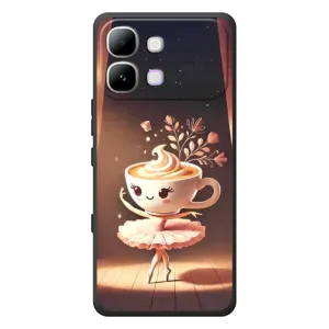 Чехол с мемом Тралалело тралала на Infinix Note Edge (Балерина капучина)