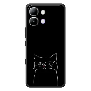 Чехол с рисунком кот на Infinix Note Edge (Равнодушный кот)