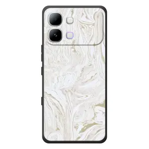 Мраморный чехол на Infinix Note Edge (VPrint) (Белый мрамор)