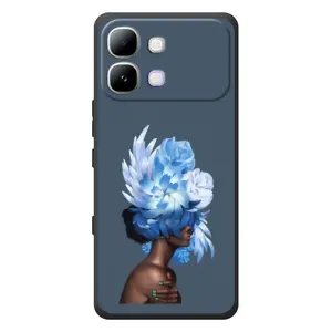 Чехлы (ART) Цветы на Infinix Note Edge (VPrint) (Цветы на голове)