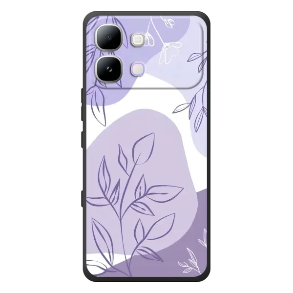 Чехол с принтом «Фиолетовые листья абстракция» для Infinix Note Edge Чехол с принтом «Фиолетовые листья абстракция» для Infinix Note Edge