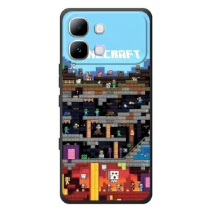 Чехол Майнкрафт на Infinix Note Edge (AlphaPrint) Minecraft (фон Minecraft)