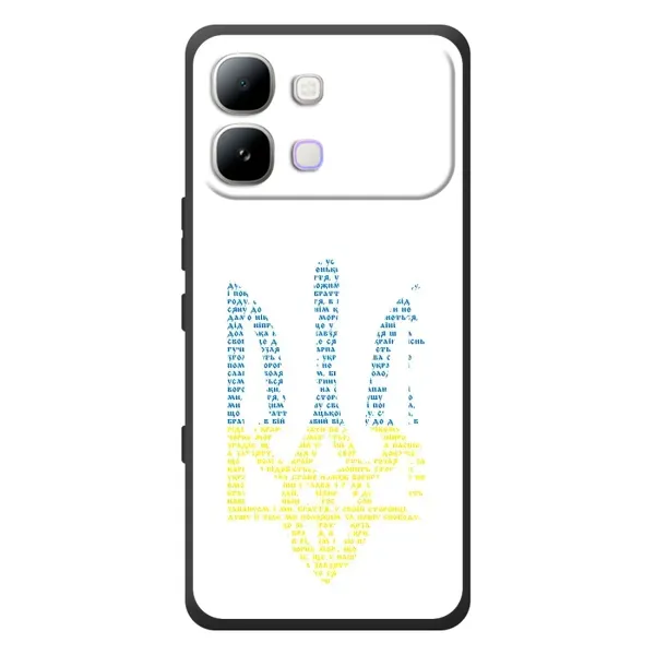 Чехол с принтом «Герб из букв» для Infinix Note Edge
