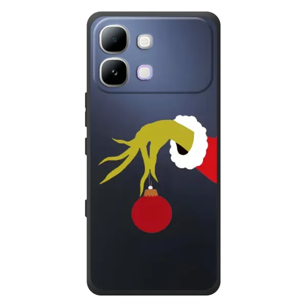 Чехол с принтом «Гринч с игрушкой» для Infinix Note Edge