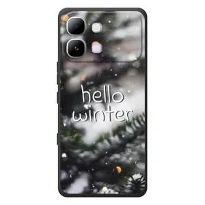 Новогодние, Праздничные Чехлы для Infinix Note Edge - 2024 год (Hello winter)