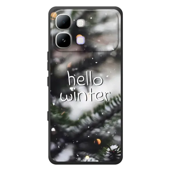 Чехол с принтом «Hello winter» для Infinix Note Edge
