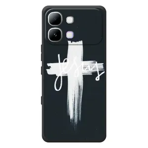 Чехол для Infinix Note Edge (AlphaPrint) - (Христианские) (Иисус)
