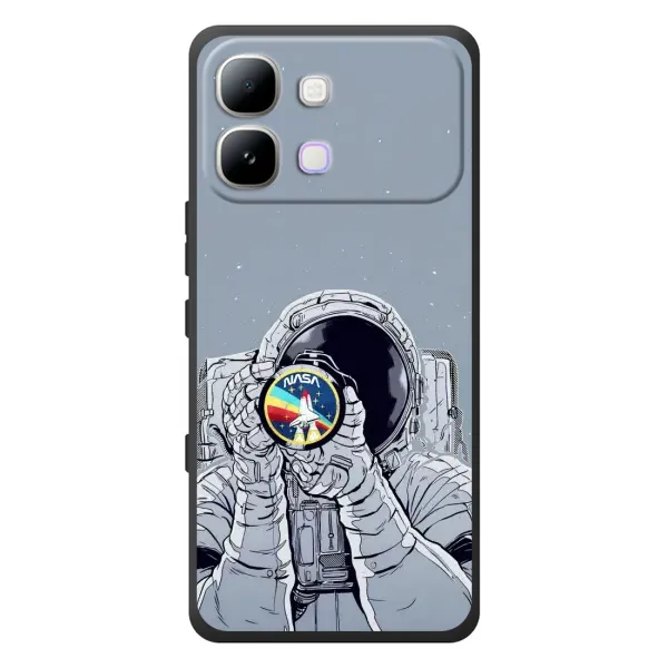 Чехол с принтом «Космонавт фото» для Infinix Note Edge