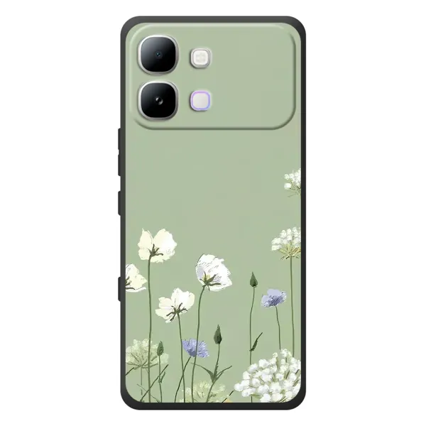 Чохол з принтом «Квіти на зеленому» для Infinix Note Edge