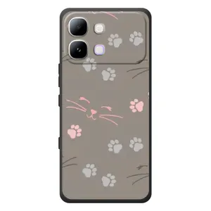 Чехол с рисунком кот на Infinix Note Edge (Лапы и усы)