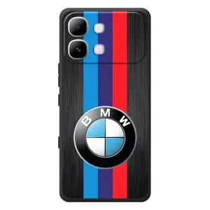 Чехол для Инфиникс Ноте Эдж - с принтом БМВ (AlphaPrint) (Лого BMW)