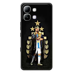 Чехлы для Infinix Note Edge (Leo чемпион) (AlphaPrint) (Месси Король)