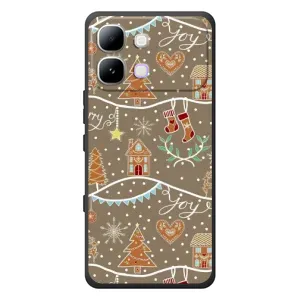 Новогодние, Праздничные Чехлы для Infinix Note Edge - 2024 год (Новогодние пряники)