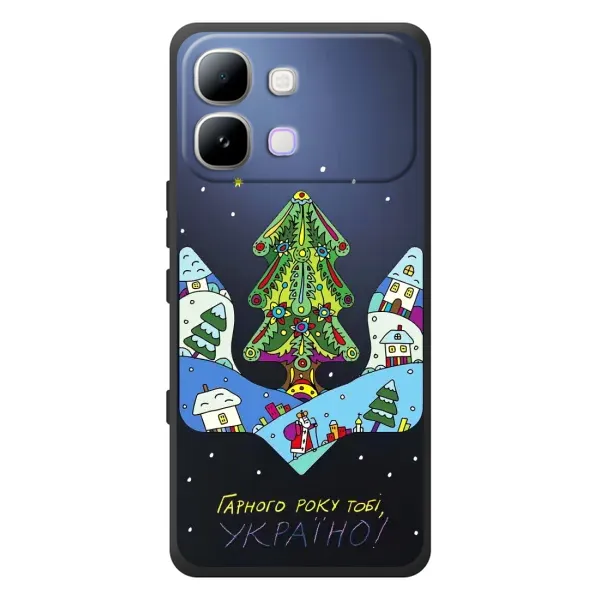 Чехол с принтом «Рождественский герб» для Infinix Note Edge