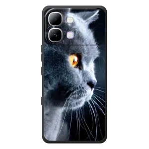 Чехлы с Котиками для Infinix Note Edge (VPrint) (Серый Кот)