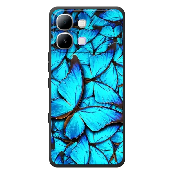Чехол с принтом «Синие бабочки» для Infinix Note Edge Чехол с принтом «Синие бабочки» для Infinix Note Edge