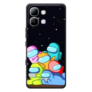 Чехол Амонг Ас для Infinix Note Edge (AlphaPrint) (Скины в космосе)
