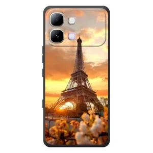 Чехол Эйфелева Башня для Infinix Note Edge - (AlphaPrint) (Солнечная башня)