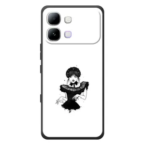 Чехлы Венсдей на Infinix Note Edge Уэнсдей (AlphaPrint) (танец Уэнздей)