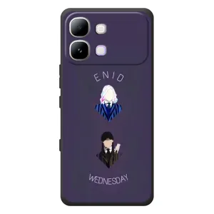 Чехлы Венсдей на Infinix Note Edge Уэнсдей (AlphaPrint) (Уэнздей и подруга)