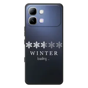 Зимние Чехлы для Инфиникс Ноте Эдж - прозрачный фон (Winter loading)