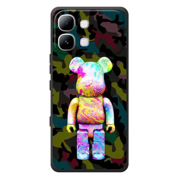 Чохол з принтом «Яскравий Bearbrick» для Infinix Note Edge