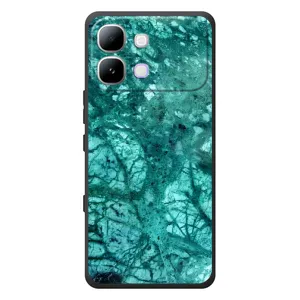 Мраморный чехол на Infinix Note Edge (VPrint) (Зеленый мрамор)