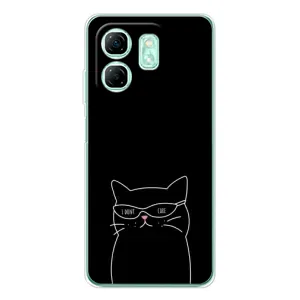 Чохол з малюнком кіт на Infinix Smart 10 HD (Байдужий кіт)