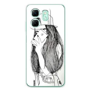Чохол з друком для Infinix Smart 10 HD - (Мода) (AlphaPrint) (Фото дівчини)