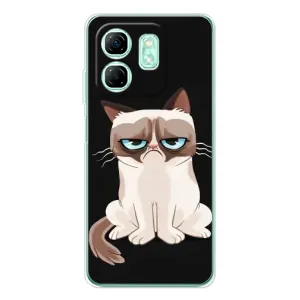 Чохол з принтом для Infinix Smart 10 HD (AlphaPrint) Модні коти (Сумний кіт)