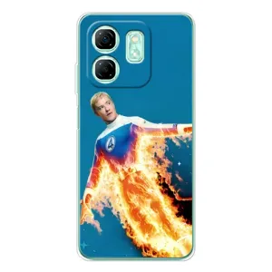 Чохол з принтом Фантастична четвірка для Infinix Smart 10 HD (Людина-факел у вогні)