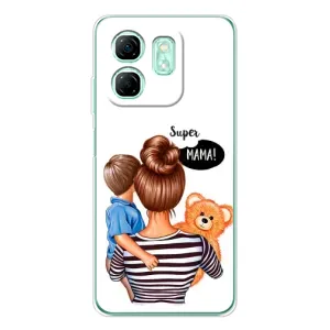 Чохол з друком для Infinix Smart 10 HD - (Мама з дитинкою) (AlphaPrint) (Мама з синочком)