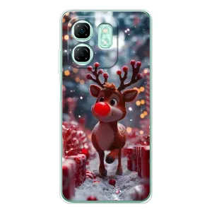 Яскравий чохол для Infinix Smart 10 HD з Зимові Оленята (Олень серед подарунків)