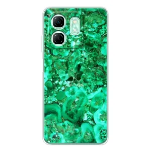 Мраморний чехол на Infinix Smart 10 HD (VPrint) (Салатовий Мрамор)