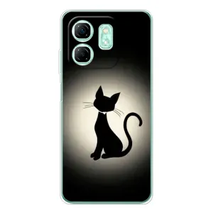 Чохол з принтом для Infinix Smart 10 HD (AlphaPrint) Модні коти (Силует котика)
