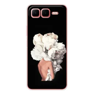 Чехлы (ART) Цветы на Infinix Smart 10 Plus (VPrint) (Белые цветы)