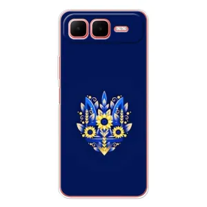 Чехлы для Infinix Smart 10 Plus  Укр. Символика (AlphaPrint) (Цветочный Герб)