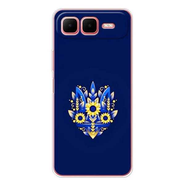 Чохол з принтом «Квітковий Герб» для Infinix Smart 10 Plus