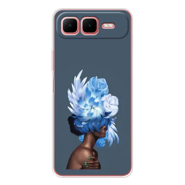 Чохол з принтом «Квіти на голові» для Infinix Smart 10 Plus Чохол з принтом «Квіти на голові» для Infinix Smart 10 Plus