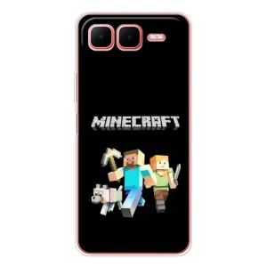 Чехол Майнкрафт на Infinix Smart 10 Plus (AlphaPrint) Minecraft (герои Minecraft)