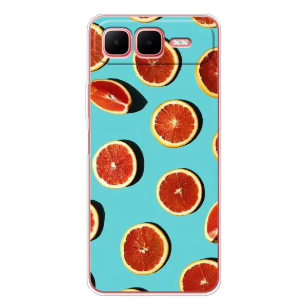 Чохол з принтом «Грейпфрут» для Infinix Smart 10 Plus