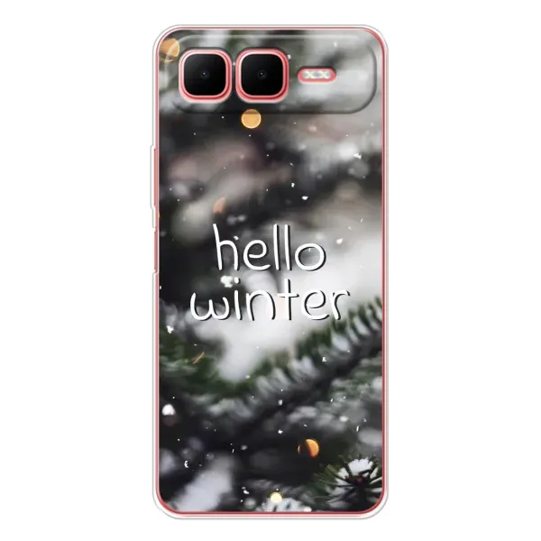 Чехол с принтом «Hello winter» для Infinix Smart 10 Plus Чехол с принтом «Hello winter» для Infinix Smart 10 Plus