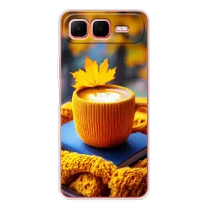 Чехол с уникальным дизайном «Осень с кофе» для Infinix Smart 10 Plus (Кофе на желтом пледе)